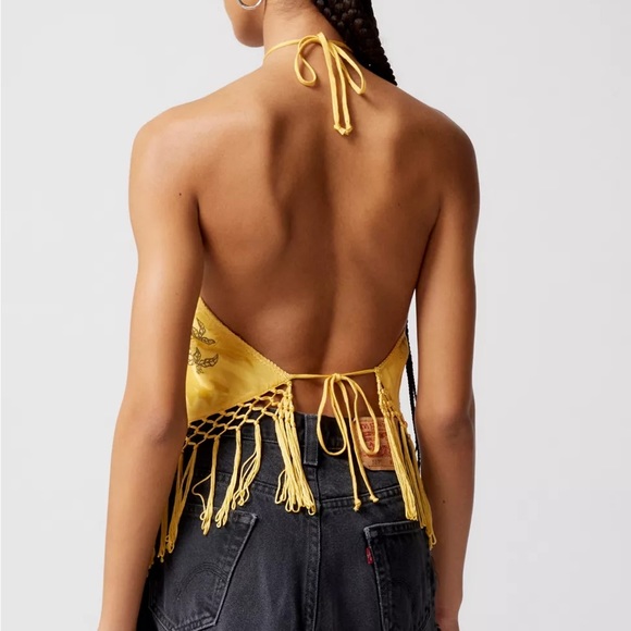 **NEVER WORN!** Boho** super beautiful silky top from urban outfitter! - Picture 3 of 8